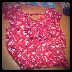 3/10$ No boundaries Flower blouse